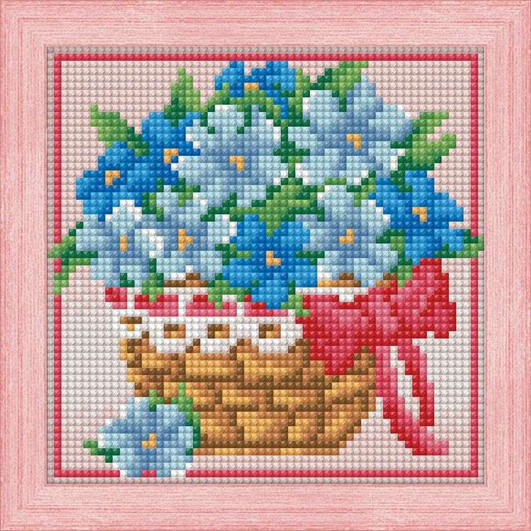 

Алмазная вышивка Алмазная Живопись Незабудки, 15x15 см, Незабудки
