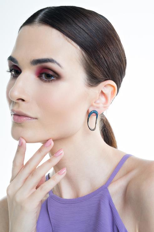 

Серьги женские Nina Ford CLO0016 разноцветные, CLO0016