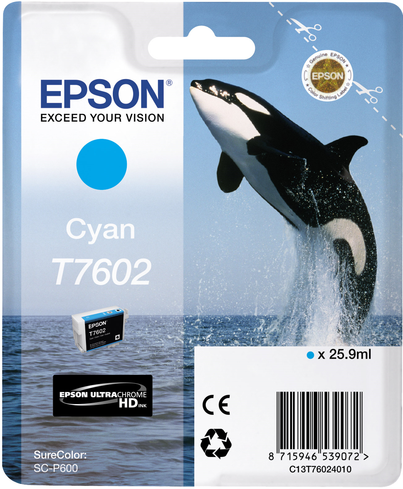 фото Картридж для струйного принтера epson c13t76024010 black