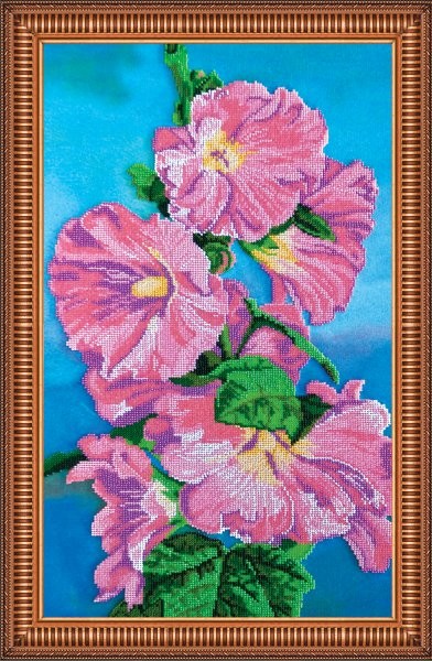 

Вышивка бисером Абрис Арт AB-261 Мальвы 32х56 см