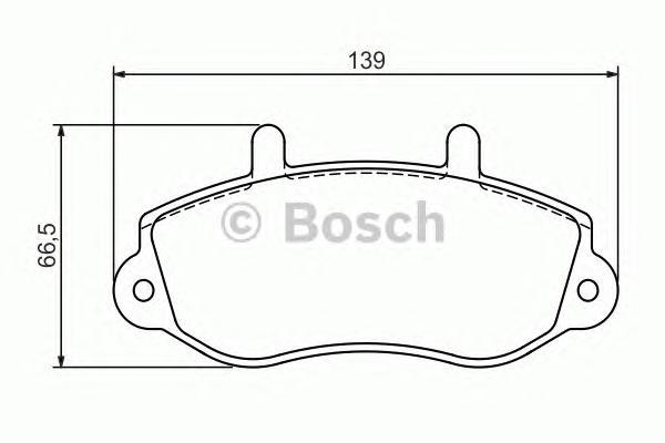 

Комплект тормозных колодок BOSCH 0986494288