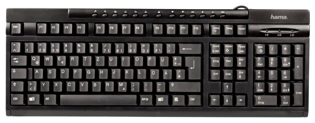 

Клавиатура Hama AK -220 R1011288 Black, AK -220 R1011288