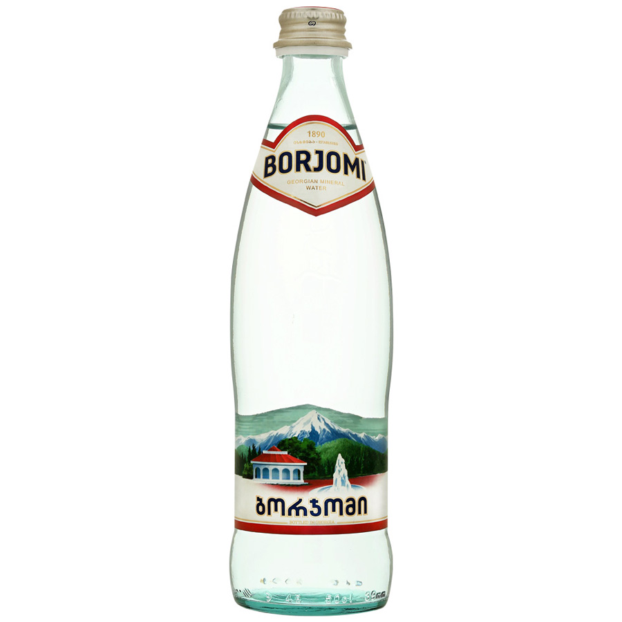

Вода Borjomi минеральная лечебно-столовая газированная стекло 0.5 л, газированная стекло