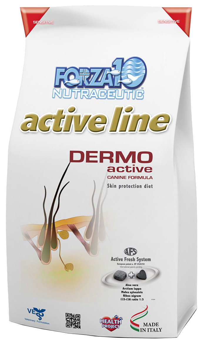 фото Сухой корм для собак forza10 active line dermo, рыба, 10кг