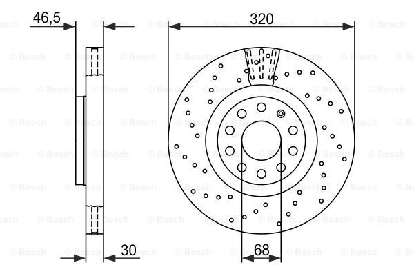 фото Тормозной диск bosch 0986479258