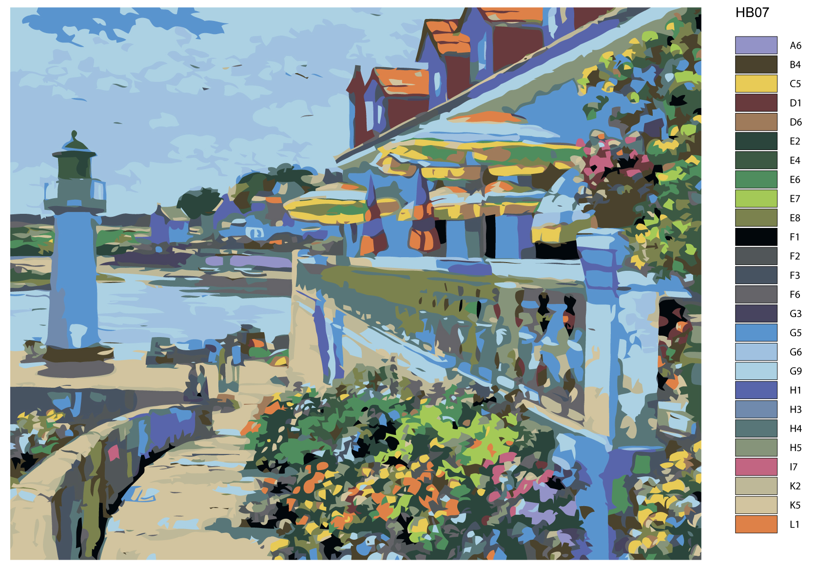 

Картина по номерам, 40 x 50, HB07, HB07