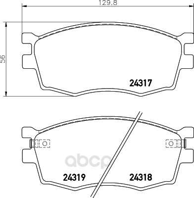 

Тормозные колодки HELLA PAGID/BEHR Nao 8DB355028401