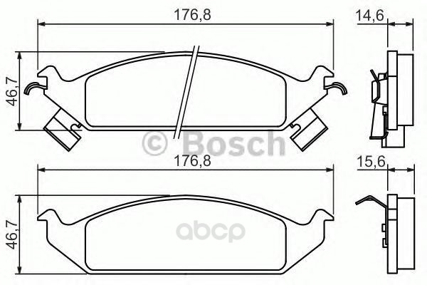 

Тормозные колодки Bosch дисковые 986494313