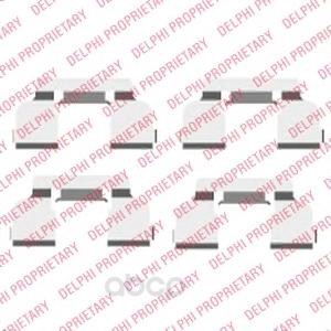 

Ремкомплект тормозных колодок пер renault logan/clio i/ii all 93 Delphi LX0410