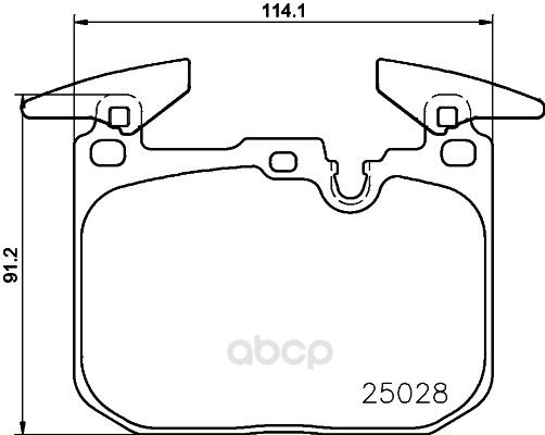 

Тормозные колодки дисковые brembo P06096