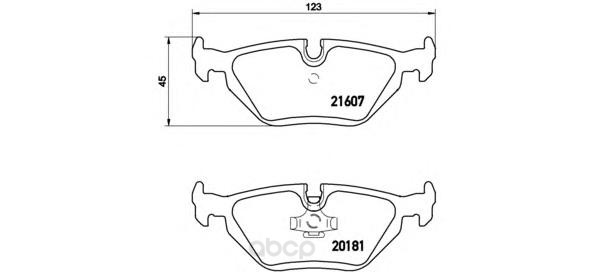 фото Тормозные колодки дисковые brembo p06013