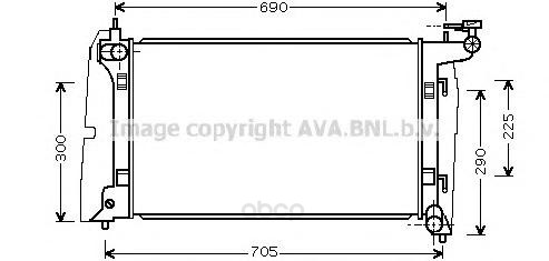 фото Pадиатор системы охлаждения акпп toyota avensis, corolla 02 ava to2323