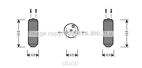 

Осушитель кондиционера Ava для Honda Civic, CR-V, Logo 1995 HDD103