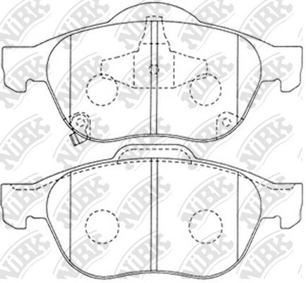 

Тормозные колодки NiBK дисковые PN1236