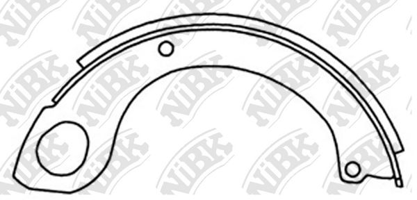 

Тормозные колодки NiBK стояночного тормоза FN1245