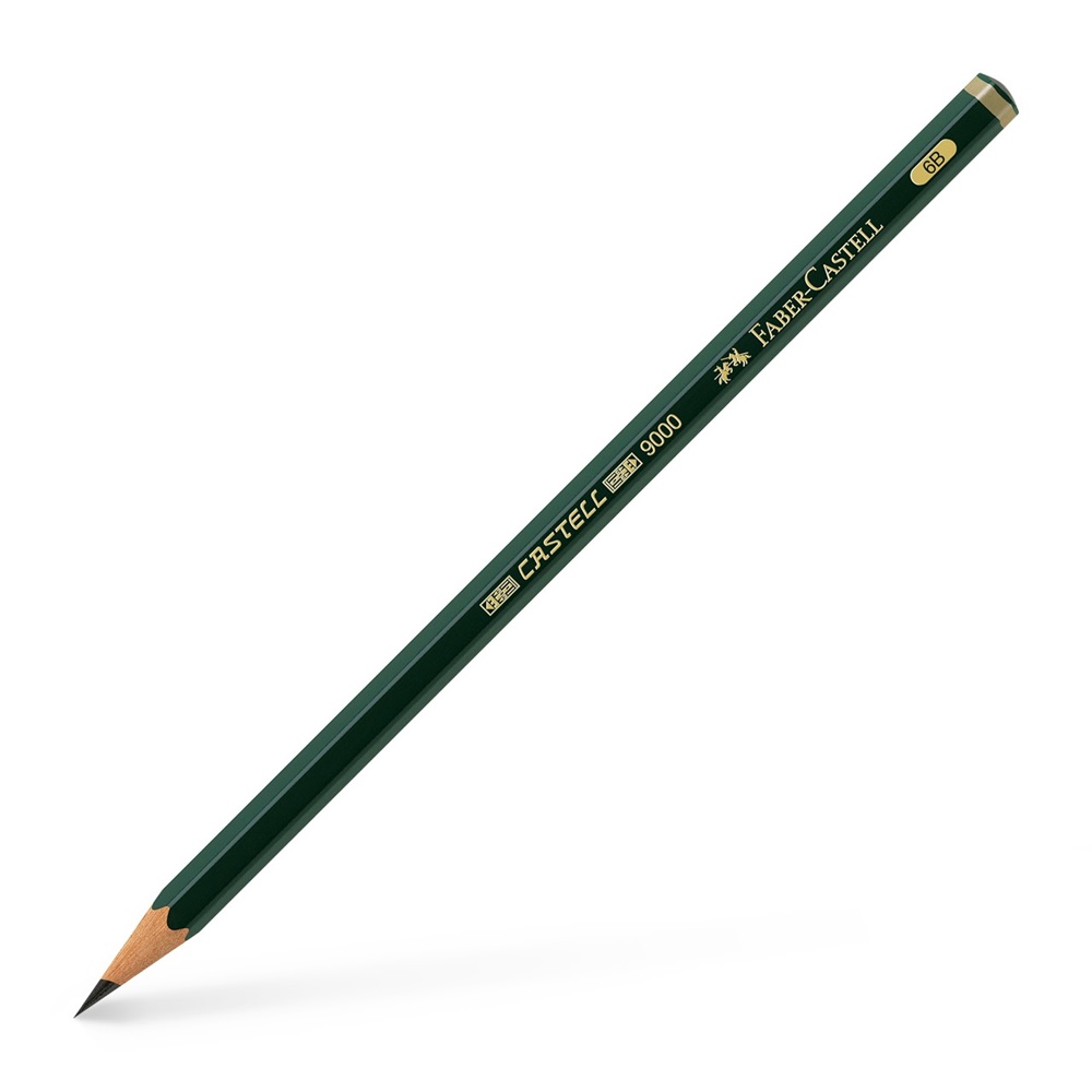 Faber Castell Чернографитовый карандаш CASTELL 9000, твердость 6B