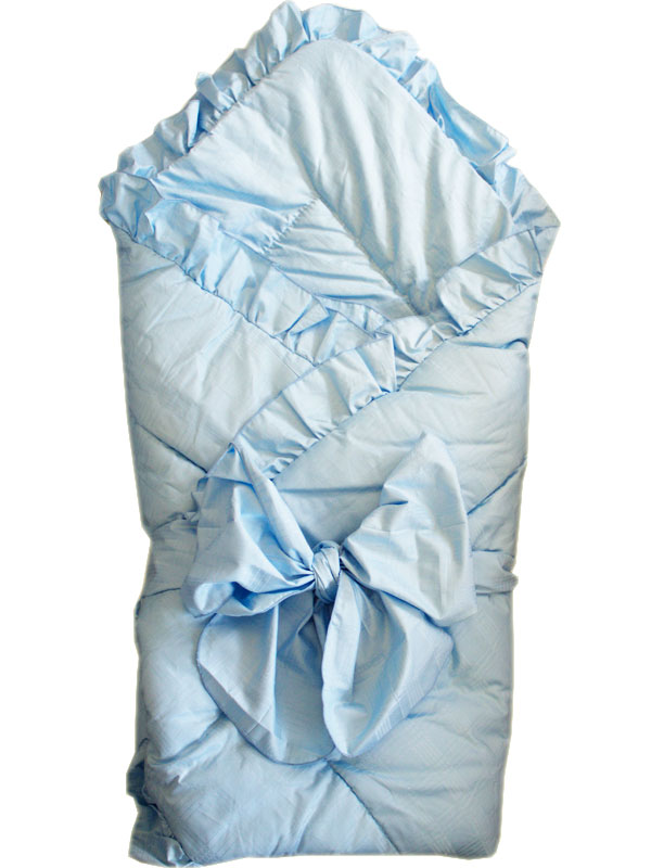 

Конверт-одеяло Папитто с завязкой Голубой 2150