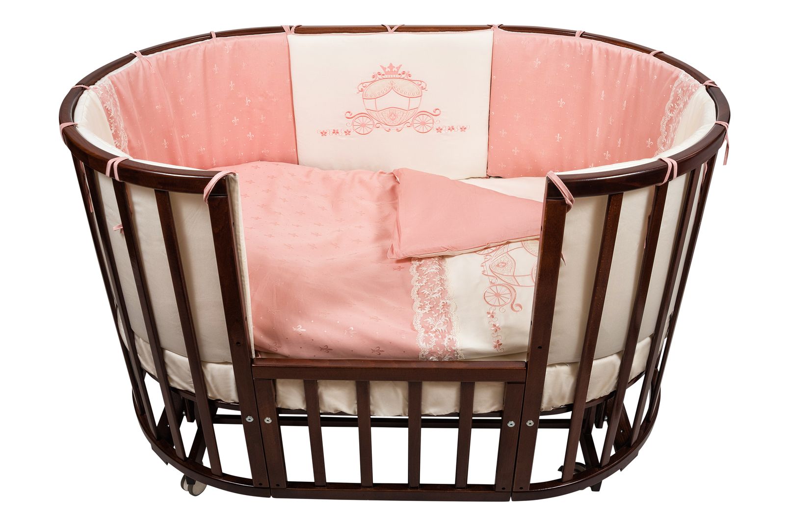 NUOVITA Комплект в кроватку Prestigio Pizzo (цвет: розовый, 6 предметов) 6020C/2 40 209 комплект в кроватку nuovita prestigio pizzo 6 предметов