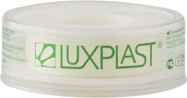 Купить Пластырь Luxplast фиксирующий на шелковой основе белый 5 м х 1, 25 см