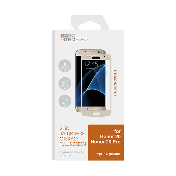 

Стекло IS IS-TG-HON020FBK-000B202, 2,5D для Honor 20 Black