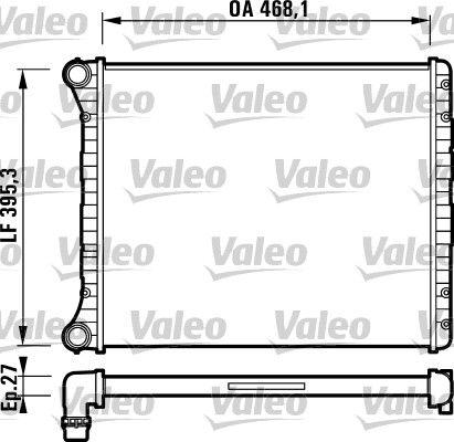 Радиатор охлаждения двигателя VALEO 732785