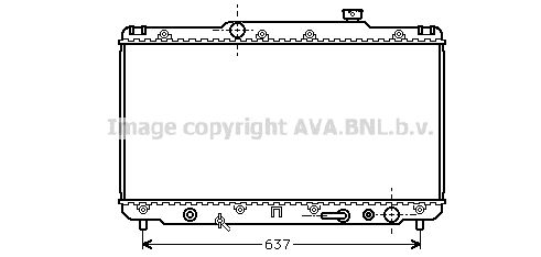 

Радиатор охлаждения двигателя AVA QUALITY COOLING TO2186