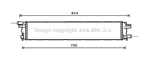 

Радиатор охлаждения двигателя AVA QUALITY COOLING AI2361