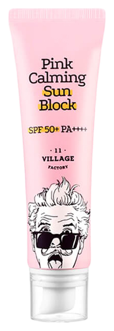 Солнцезащитное средство для лица Village 11 Factory Pink Calming Sun Block  SPF 50 clinique крем для лица защитный city block sheer spf 25