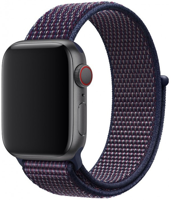 фото Ремешок coteetci w17 magic tape (wh5225-dl) для apple watch series 2/3/4 38/40mm (indigo)