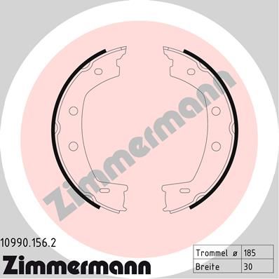 

Комплект тормозных колодок, стояночная тормозная система ZIMMERMANN 10990.156.2