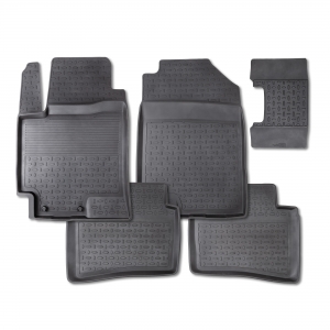 фото Резиновые коврики seintex с высоким бортом для hyundai i20 2009-2012 / 01680