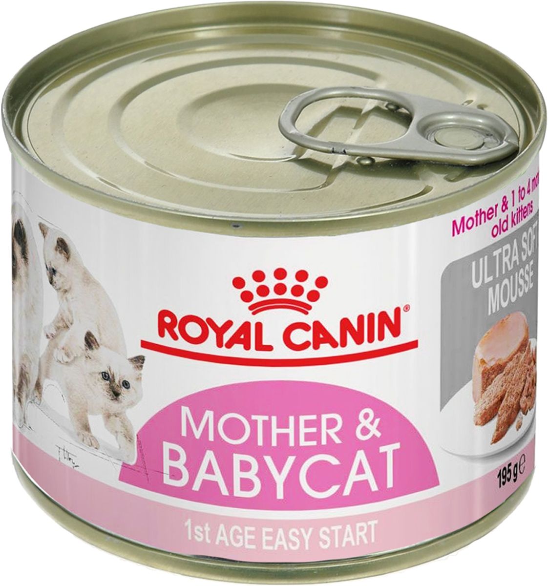 

Консервы для кошек ROYAL CANIN Mother&Babycat Instinctive, мясо, 195г, Feline Breed Nutrition Mother & Babycat Babycat Instinctive