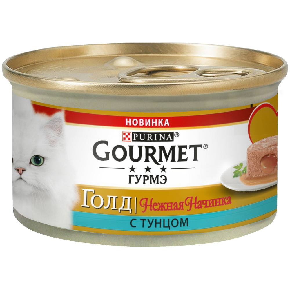 фото Консервы для кошек gourmet gold, тунец, 12шт, 85г