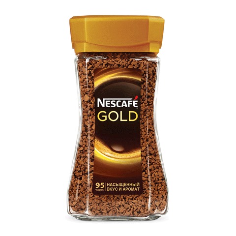 Кофе крепкий Nescafe Gold натуральный растворимый сублимированный 190 г