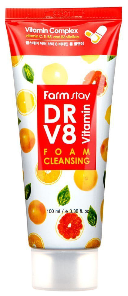 Купить Пенка для умывания FarmStay DR-V8 Vitamin Foam Cleansing 100 мл