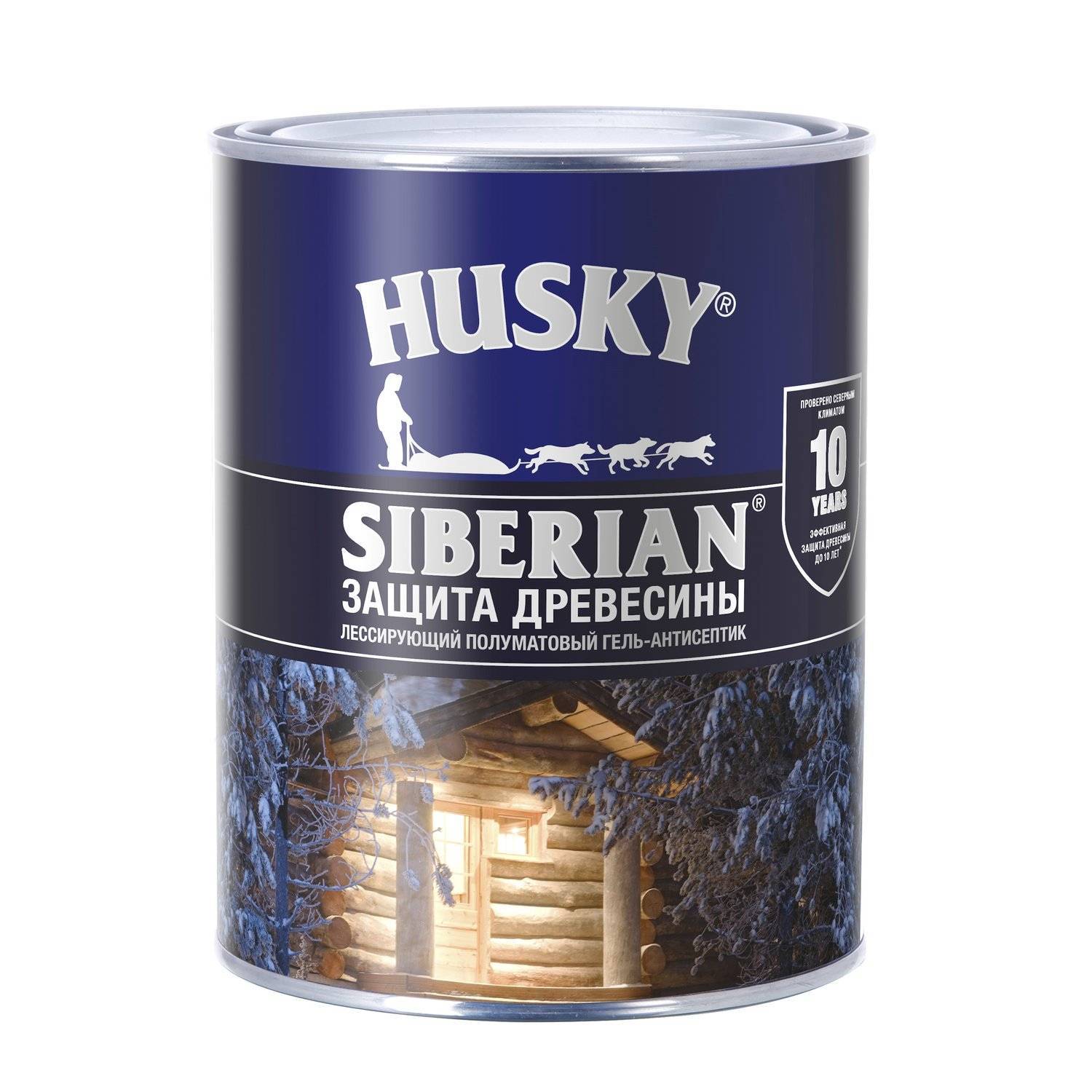 Пропитка для дерева HUSKY SIBERIAN полуматовый бесцветный 2,7л