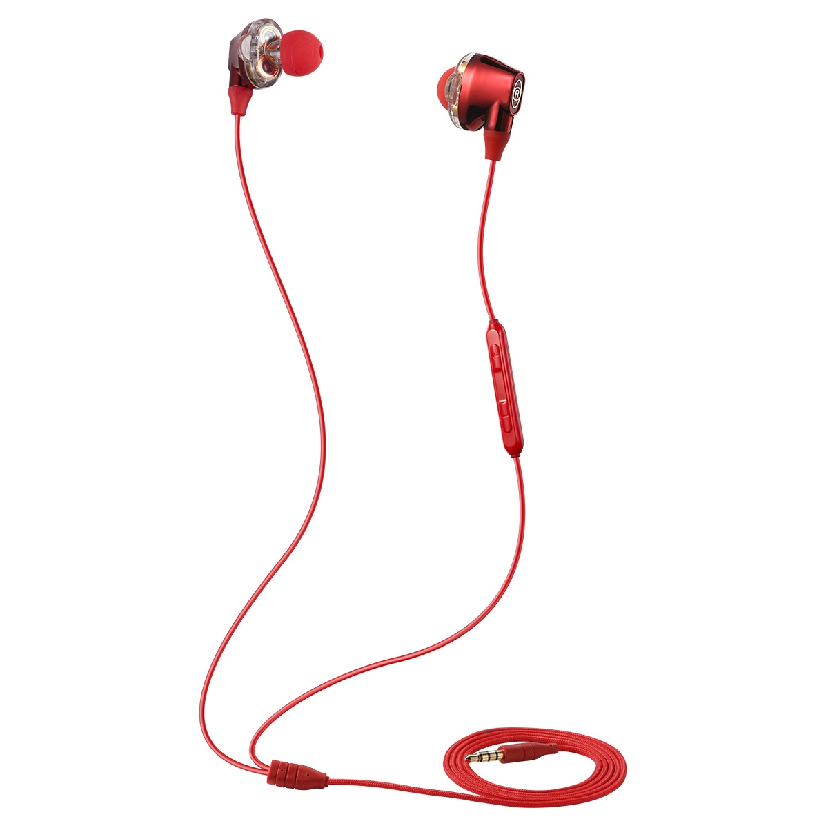 фото Наушники baseus encok h10 dual dynamic wired headset red