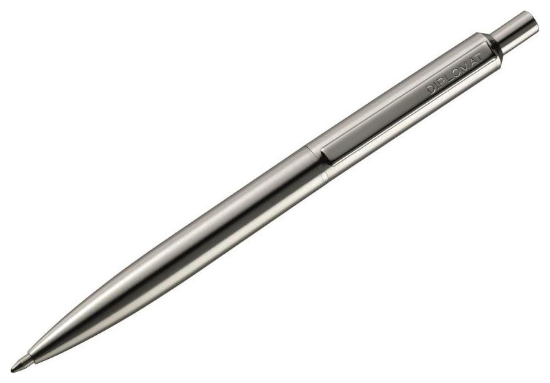 фото Ручка шариковая diplomat "equipment stainless steel", синяя, арт. d10543213 diplomat pen