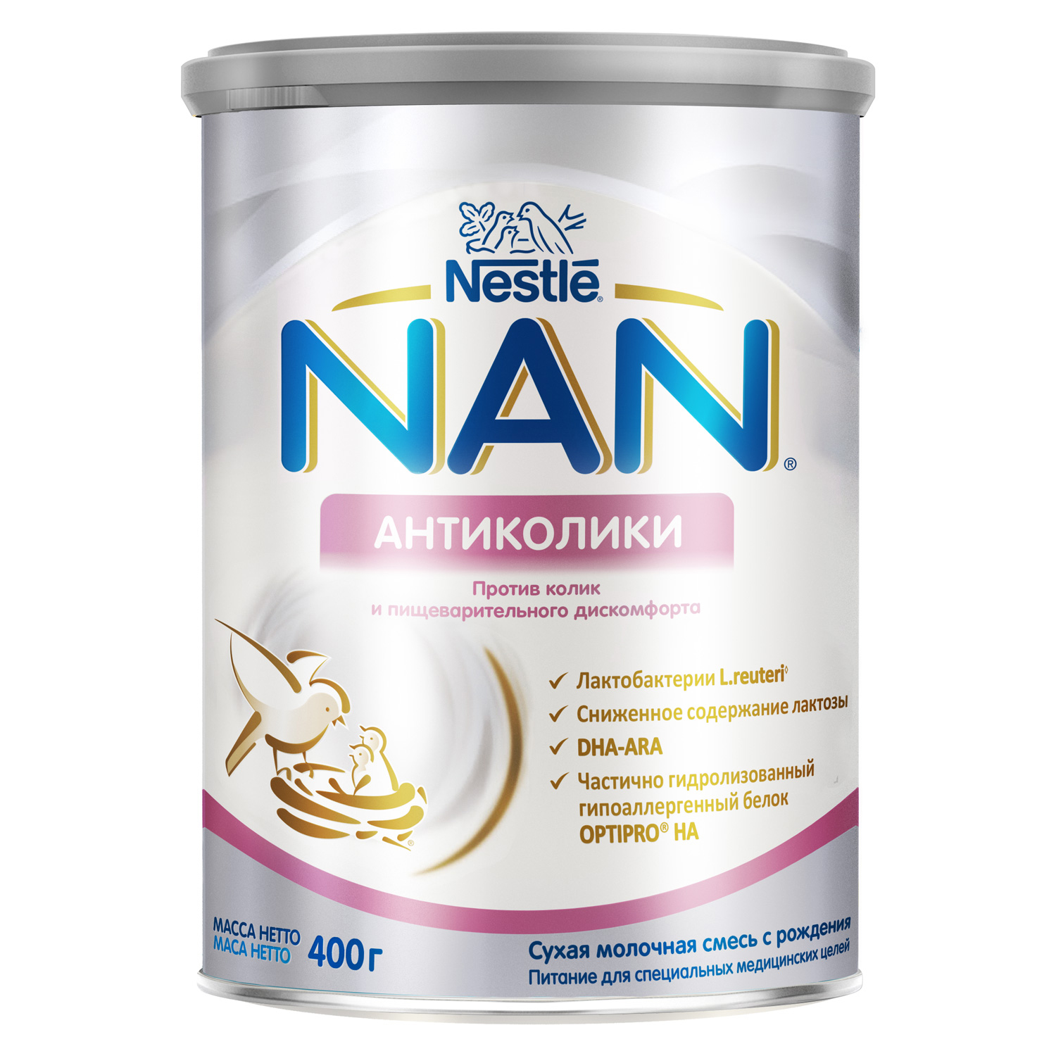

Молочная смесь NAN Антиколики от 0 до 6 мес. 400 г, Антиколики