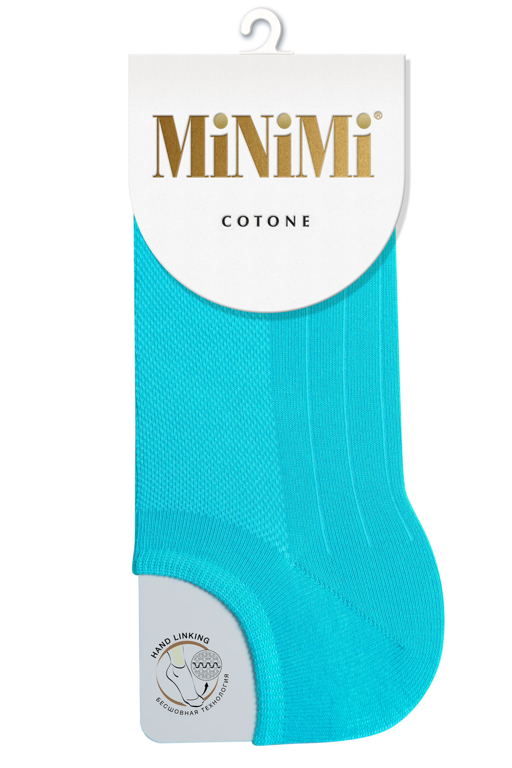 фото Носки женские minimi mini cotone 1101 бирюзовые 35-38