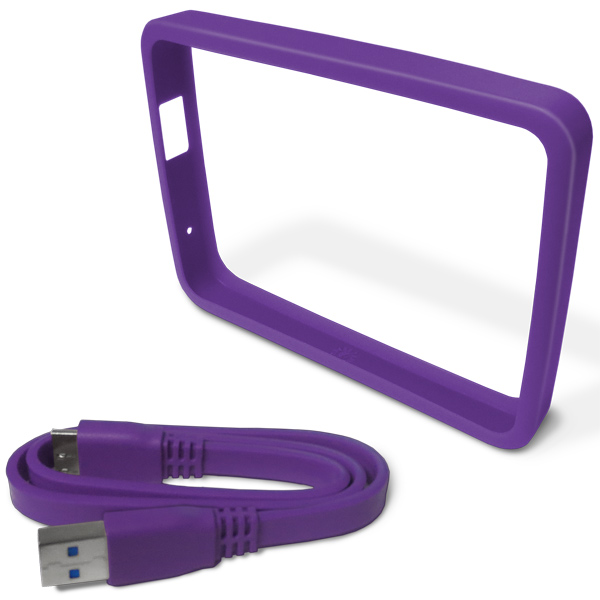 фото Кейс для портативного usb диска/внеш.hdd wd grip pack grape (wdbzby0000npl-easn)