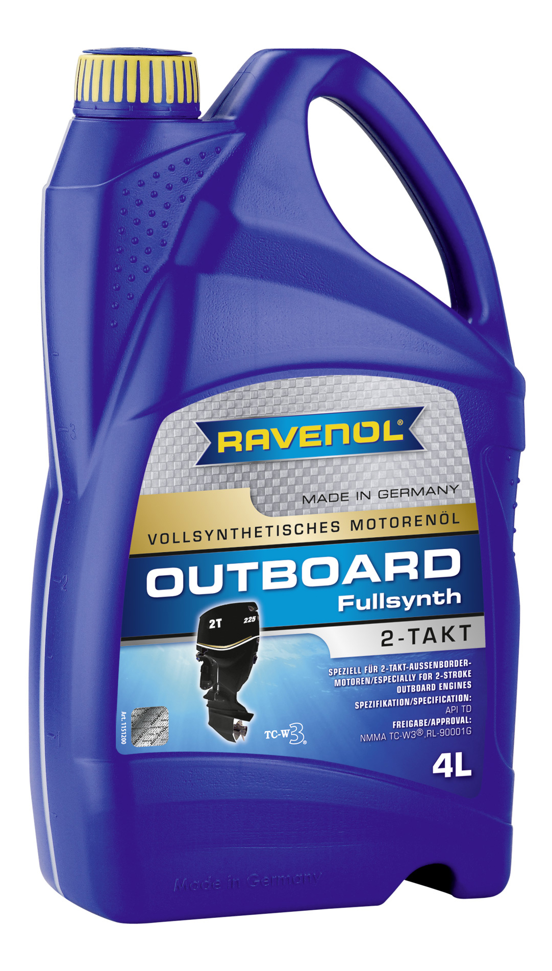 фото Моторное масло ravenol outboardoel 2t fullsynth 5w-30 4л