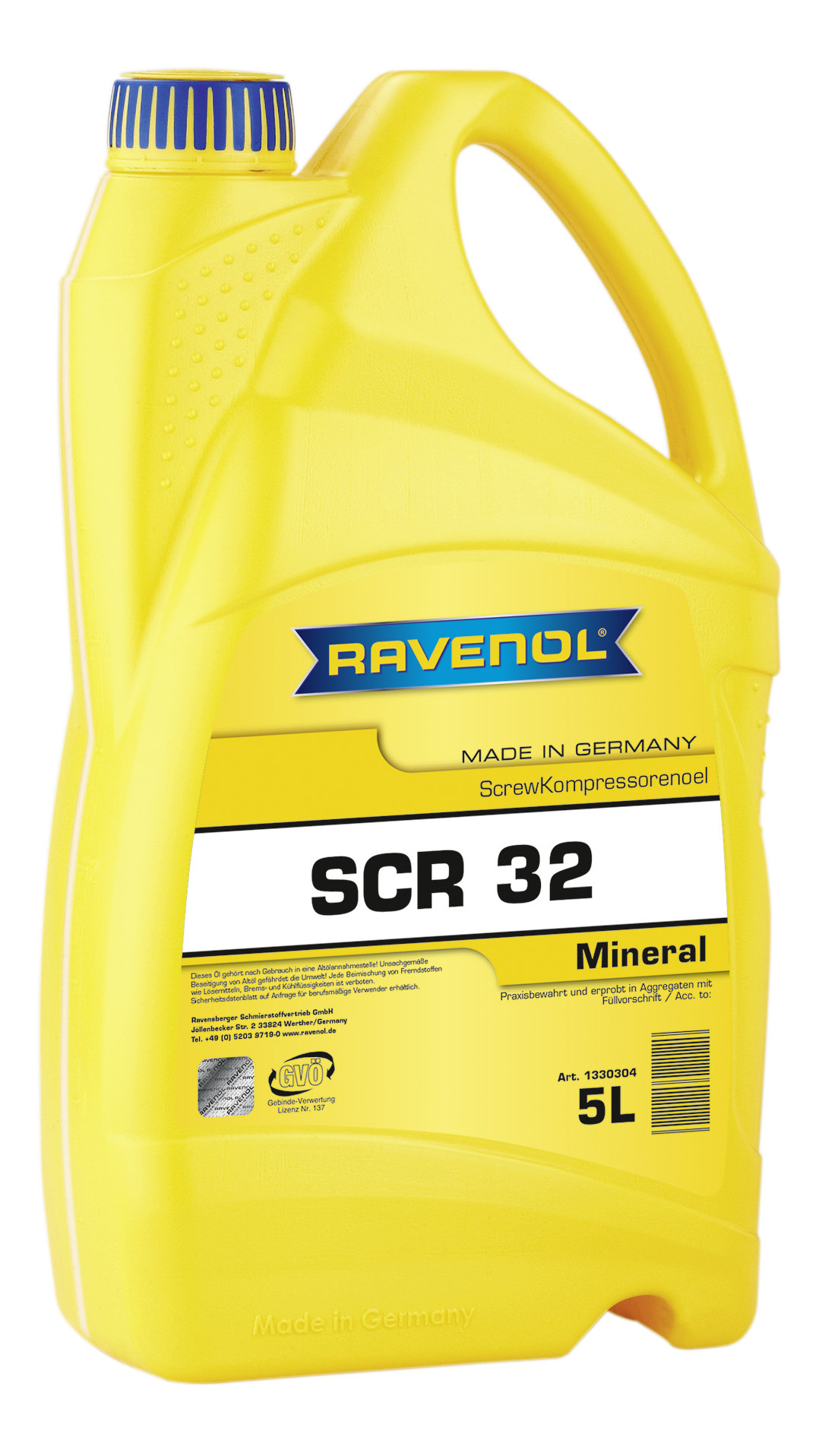 Компрессорное масло RAVENOL Kompressorenoel Screew SCR 32 5л 1330304-005-01-999