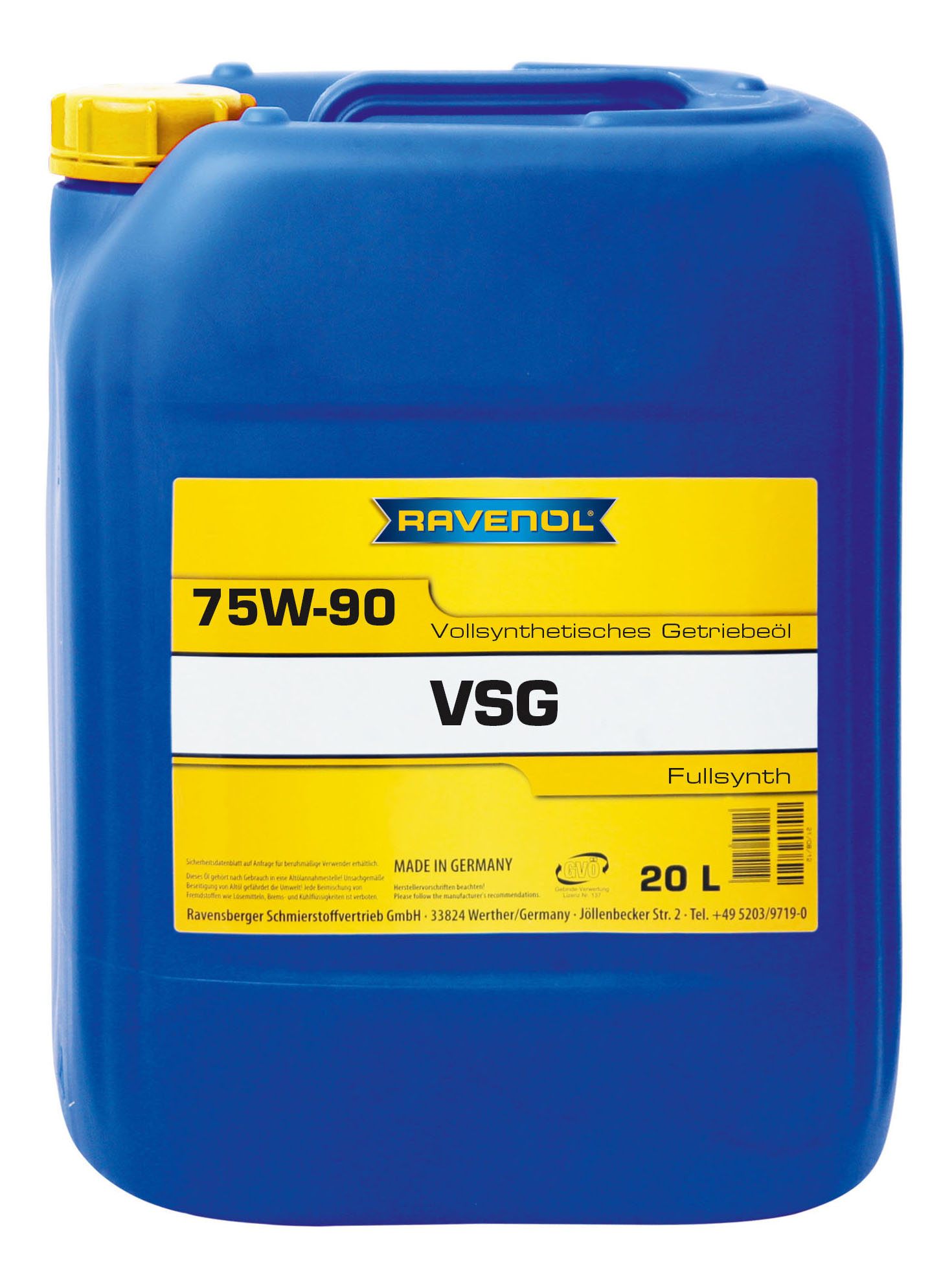 фото Трансмиссионное масло ravenol vsg 75w90 20л 1221101-020