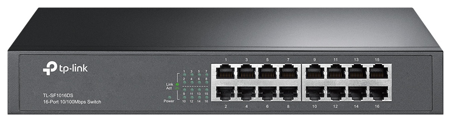 Коммутатор TP-LINK TL-SF1016DS Black