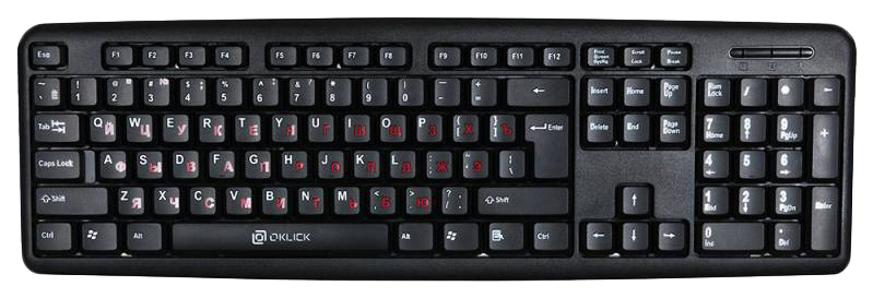 Проводная клавиатура OKLICK 90M Black