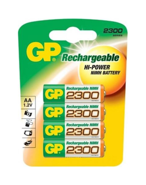 аккумуляторы hr6 aa gp 270aahc3 1 2cr4 2700mah 3 1шт Аккумуляторная батарея GP Batteries 230AAHC-2CR4 4 шт