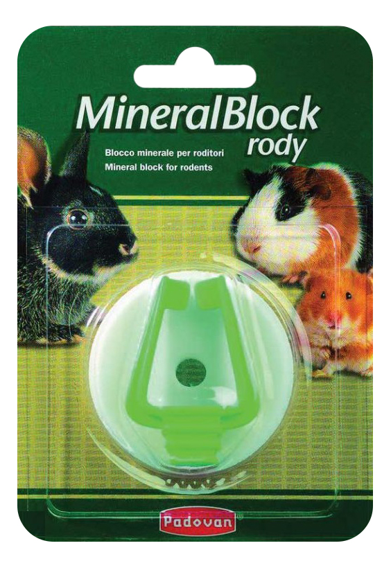 Био-камень для грызунов Padovan MineralBlock rody, 50г PP00293