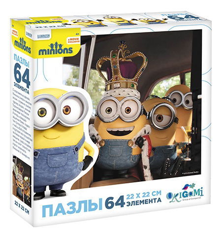 

Пазл Origami миньоны 64 детали, minions