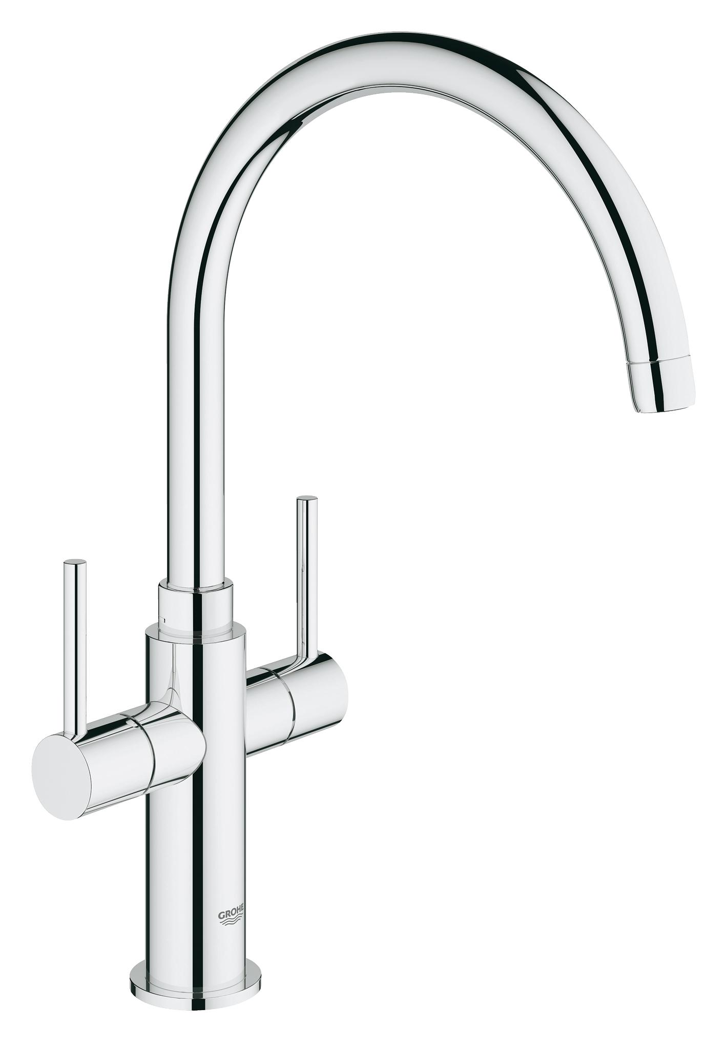 фото Смеситель для кухонной мойки grohe ambi cosmopolitan 30190000 хром